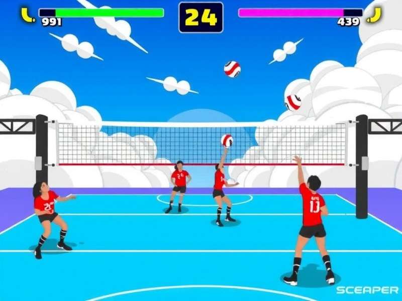 Volley Prime Stars - Exciting Match Gameplay Volley Prime Stars Gameplay Screenshot